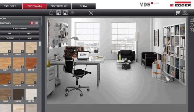 Dekorvisualisierung mit EGGER VDS-Online